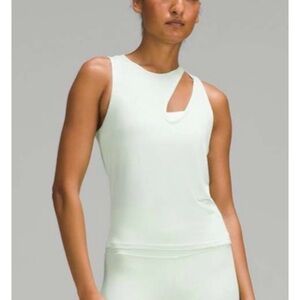 Lululemon Shoulder Cut-Out Yoga Tank Top Green